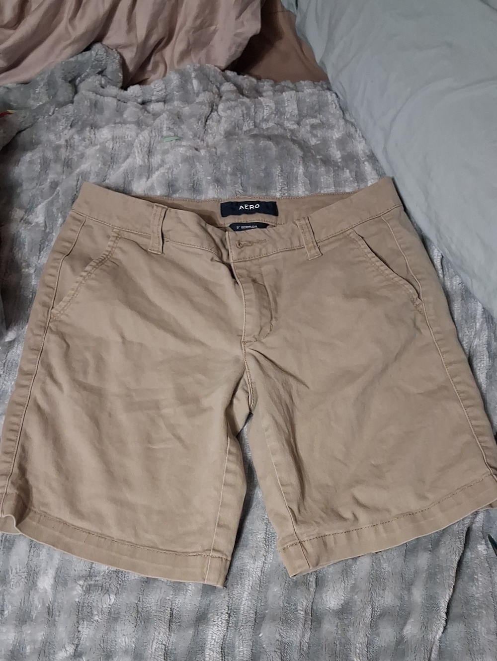 Aeropostale Tan Chino Bermuda Shorts